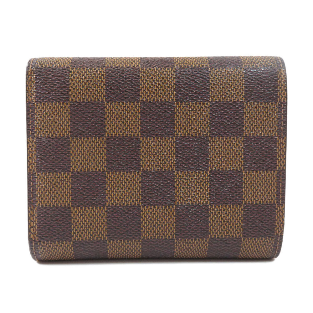 Louis Vuitton Damier Bi Brown fold Wallet Canvas Joy Portefeuille Ebene Brown